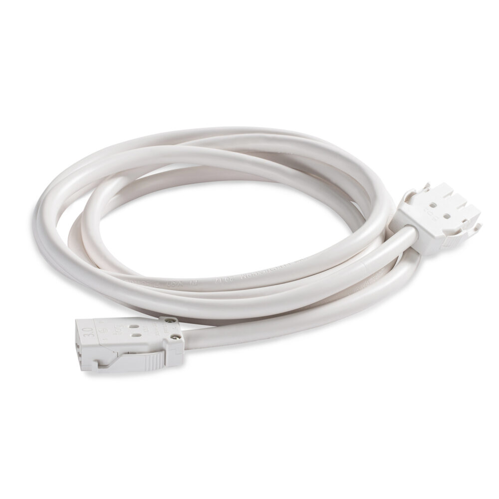 Interconnecting Cable 2500mm 3 Core – White – Q Office Furniture